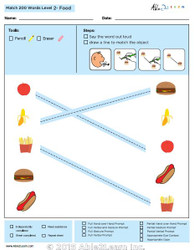 Food Identical Picture  Matching Program with ABLLS-R™ Words (Lv. 2) 