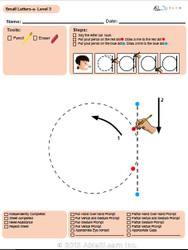 Letter Printing Lowercase A-Z- Level 3: 26 Pages