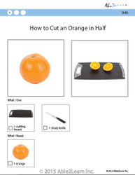 Cooking Skills - How to Cut an Orange in Half