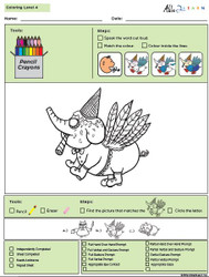 Colouring Program Level 4b: 10 Pages