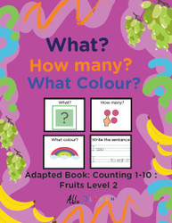 FRUIT THEMED PRINTING BOOK COUNTING 1 - 10  (Lv. 2) -19 Pages