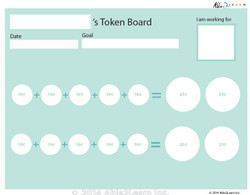 Money Token Board - Adding Dimes: C  With  Visual Support: 2 Pages