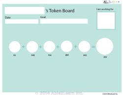  Money Token Board - Adding Nickels:  With  Visual Support: 2 Pages