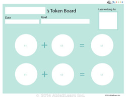 Money Token Board - Adding Loonie:  With  Visual Support C: 2 Pages