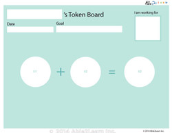 Money Token Board - Adding Loonie Level 3:  With  Visual Support : 2 Pages