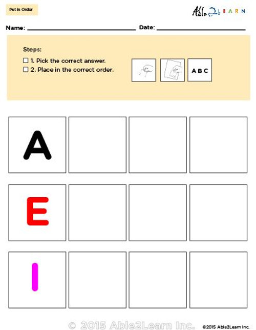 Free Sequence Alphabet Program