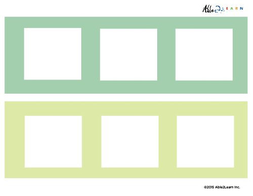 Blank Speech  Strip- 3 Piece Card - 5 Pages