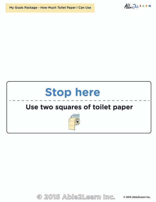 Toilet Paper Reminder Flashcard :1 Page   