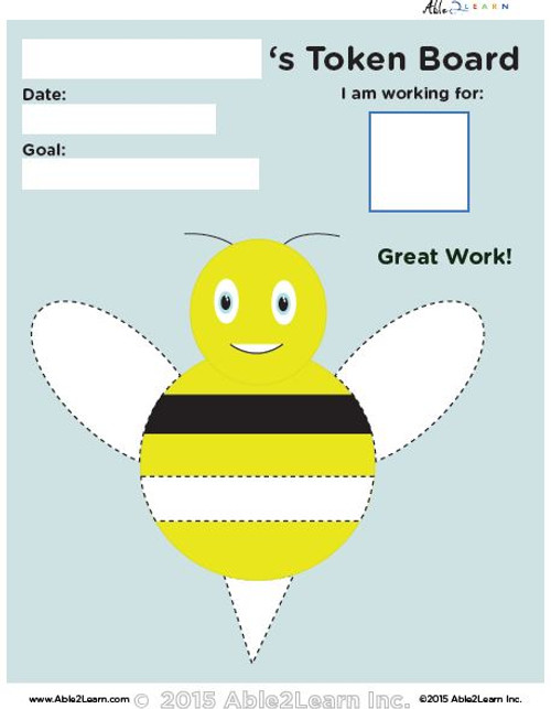 Token Board - Bumble Bee - 4 Tokens