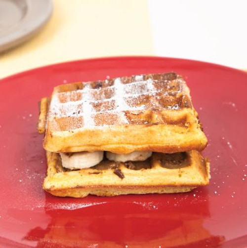 Almond Butter and Banana Waffles Recipe