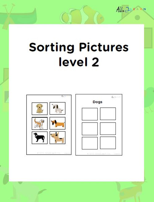 Sorting Pictures That Are Not Identical  Level 2 - Pages 13