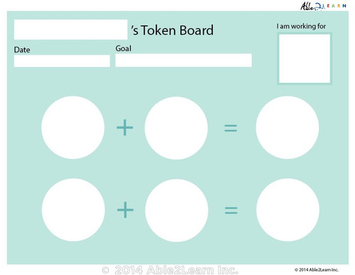 Money Token Board - Adding Loonie: B  No Visual Support: 2 Pages