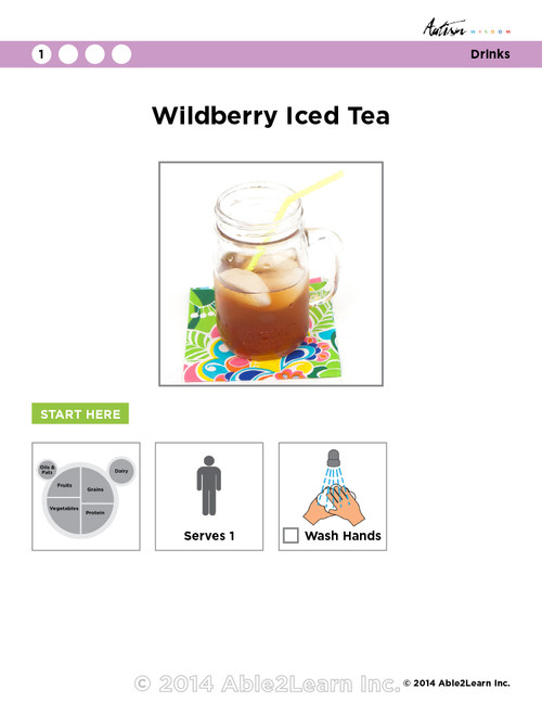 Nestea Wild Berry Ice Tea Visual Recipe
