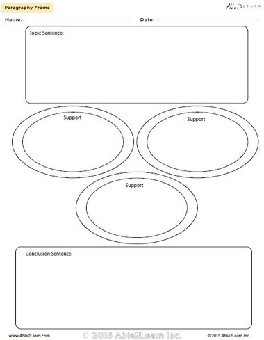 Paragraph Frame - Able2learn Inc.