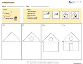 Drawing With Shapes - How to Draw a House