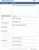 Facebook Profile Writing Exercise (With Flash Cards) 