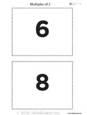 Counting - Multiple of 2's Flash Cards