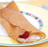 Cream Cheese & Raspberry Crepe Visual Recipe & Comprehension Sheets: (Lv 1) 17 Pages