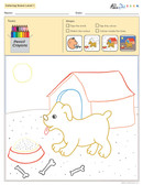 Colouring Sheets:  Scenes: Guided:  Level 1  - Pages 11