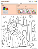 Colouring Sheets:  Scenes: Not Guided:  Level 3  - Pages 4