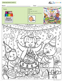  Colouring Sheets:  Scenes: Not Guided:  Level 4  - Pages 10