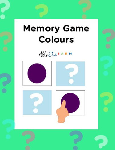 Memory Games: Colour: 5 Games: 12 Pages: Free Teaching Resources