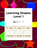 Learn To Identify & Draw Shapes: Level 1: 12 Pages