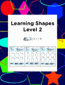  Learn To Identify & Draw Shapes: Level 2: 12 Pages