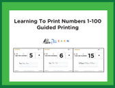 I SEE Matching Numbers 1-100 and Guided Printing  Adapted Book Level 2:  PAGES 140