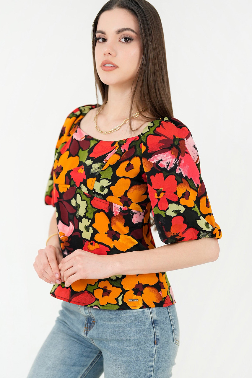 Blusa De Malla Con Destellos Brillantes - Seven Store