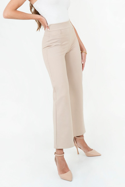 Pantalón Corte Recto Tela Loma con Pretina Anatómica