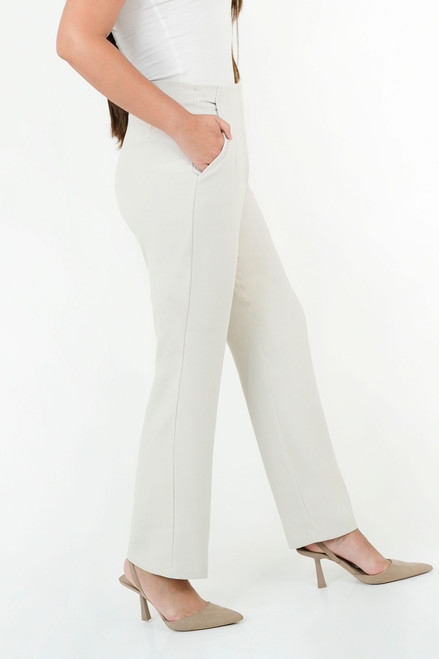 Pantalón de Oficina Tela Verona con Pinzas y Bolsillos Laterales