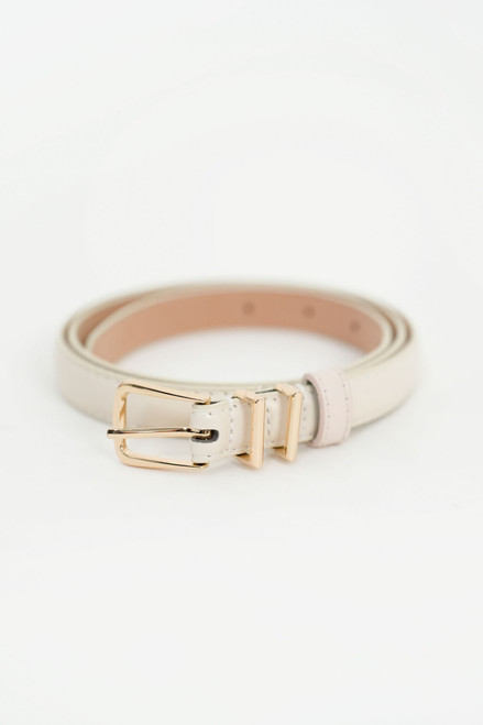 Correa Ancho Mediano de Cuero PU con Hebilla Dorada