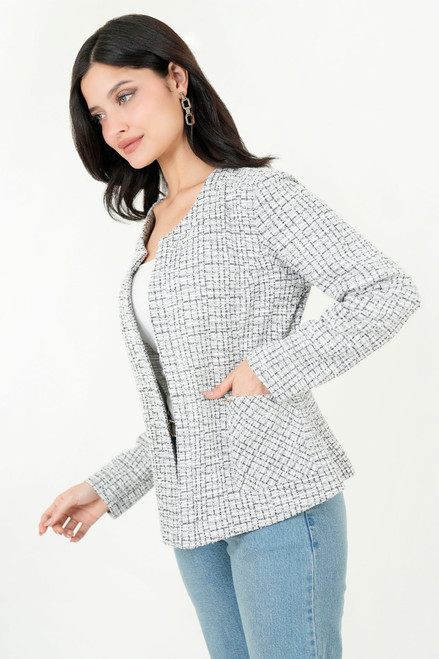 Chaqueta Chanel Bouclé con Cuello Neru Anatómico