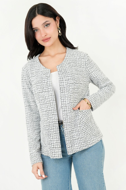 Chaqueta Chanel Bouclé con Cuello Neru Anatómico