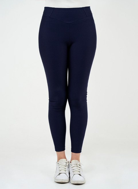 Leggins Tela Loma con Pretina Pentagonal Invertida