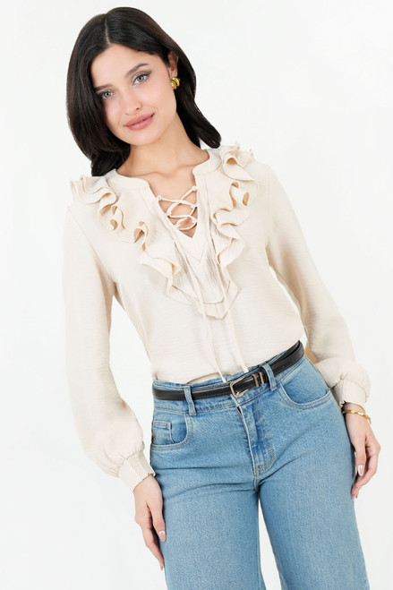 Blusa Manga Larga Estilo Boho