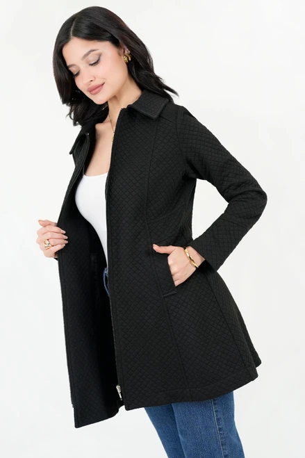 Chaqueta Larga Tela Bomber