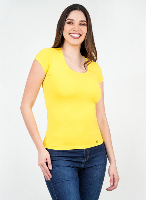 Polo Manga Corta Básico Cuello Redondo