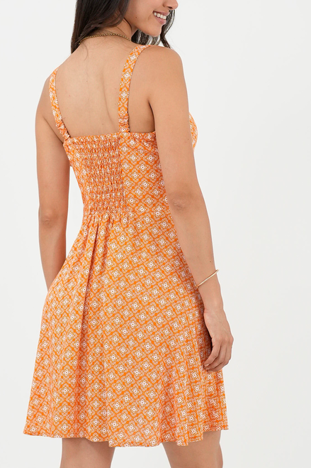 Vestido Corto Espalda panal de abeja