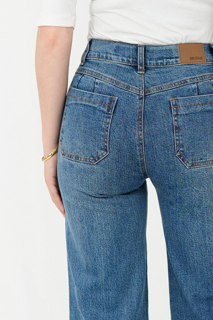 Pantalón Recto de Denim