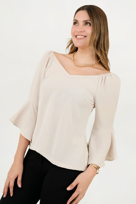 Blusa Manga 3/4  Bengalina Chanel