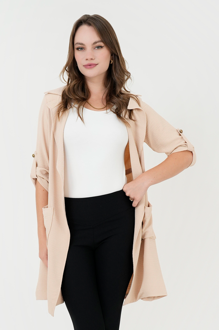 Cárdigan Largo Bengalina Crepé