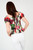 Blusa Brodery Estampado Corte Corset