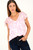 Blusa Satín Hindú Estampado Manga Doble Campana