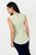 Blusa Seda Escote Ojal con Abertura en V