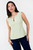Blusa Seda Escote Ojal con Abertura en V