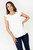 Blusa Gasa Crepé Escote Ojal con Ruffle