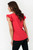 Blusa Gasa Crepé Escote Ojal con Ruffle