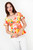 Blusa Vienna Estampada Escote Corazón con Busto Drapeado